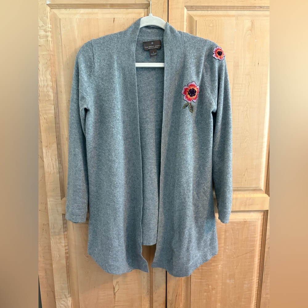 Fenn Wright Manson Soft Gray Cashmere Cardigan Sweater Sz S